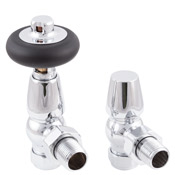 Kingsgrove Angled Thermostatic Radiator Valve Chrome Range